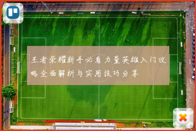 王者荣耀新手必看力量英雄入门攻略全面解析与实用技巧分享